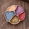 Heiß verkaufende emailierte geometrische Blume magnetische Brosche, modische kreative Blumenbrosche für Damen
