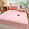 1PC Bed Fitted Sheet Bed Mattress Cover Solid Color Bed Linen Non Slip Mattress Covers Bedsheet Soft and Breathable