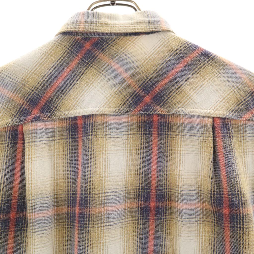 Ron Herman made in Japan Check Pattern Long sleeve Flannel shirt S beige Men's Used