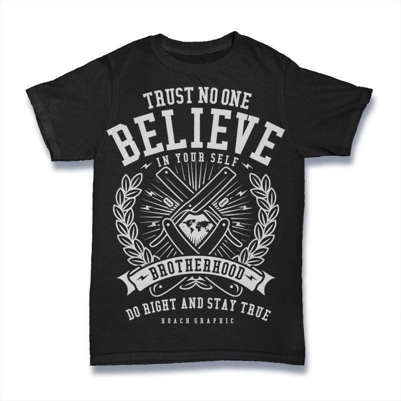 Trust No One T-Shirt. 100% Cotton Premium Tee NEW