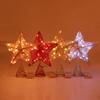 Estrella superior del árbol de Navidad del brillo con las luces LED adorno brillante de la copa del árbol de Navidad para la decoración del festival de Navidad del hogar