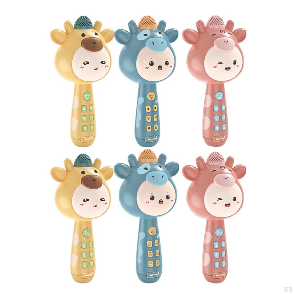 Microphone Portable Handheld Speaker Change Song Sound Playback Mic for Party Singing Kids