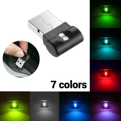 7 Color Mini LED USB Car Light Auto Atmosphere Decorative Lamp Automobile Emergency Lighting Light Car Accessory