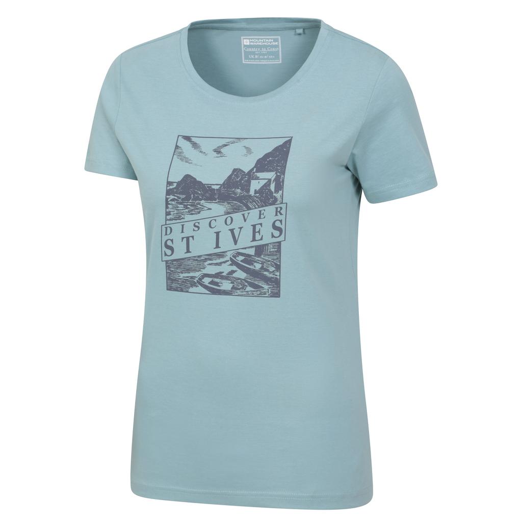 Mountain Warehouse Womens/Ladies Discover St Ives Printed T-Shirt