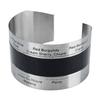 Wine Bottle Thermometer with Stainless Steel Clipon Bracelet and LCD Screen Suitable for For Beer Bottles Battery