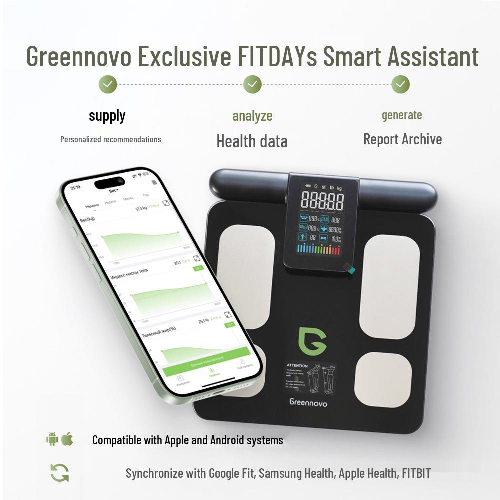 Eight-Electrode Smart Body Fat Bluetooth Scale - Bestseller Health Weight Measurement Scale