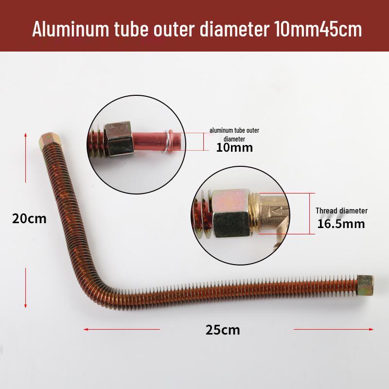 Compact Oil-Free Silent Air Compressor Kit with Elbow, One-Way Valve, Pressure Switch, Aluminum Tube, and Copper Intake Tube