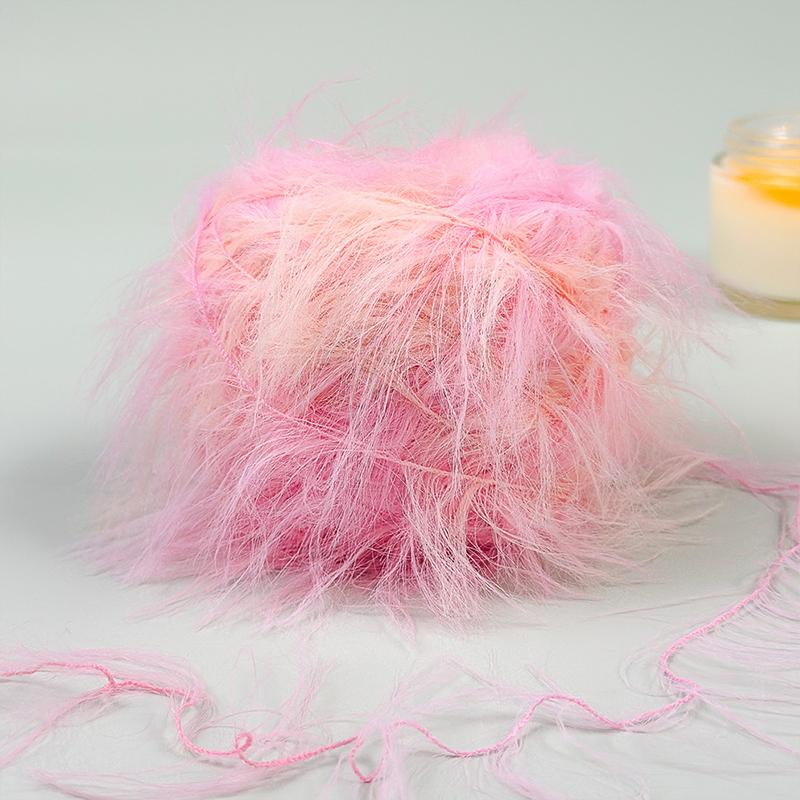 1PC Plush Knitting Thread Hand Knitting Soft Comfortable Hand Knitting Crochet Faux Fur Eco-Friendly 50G
