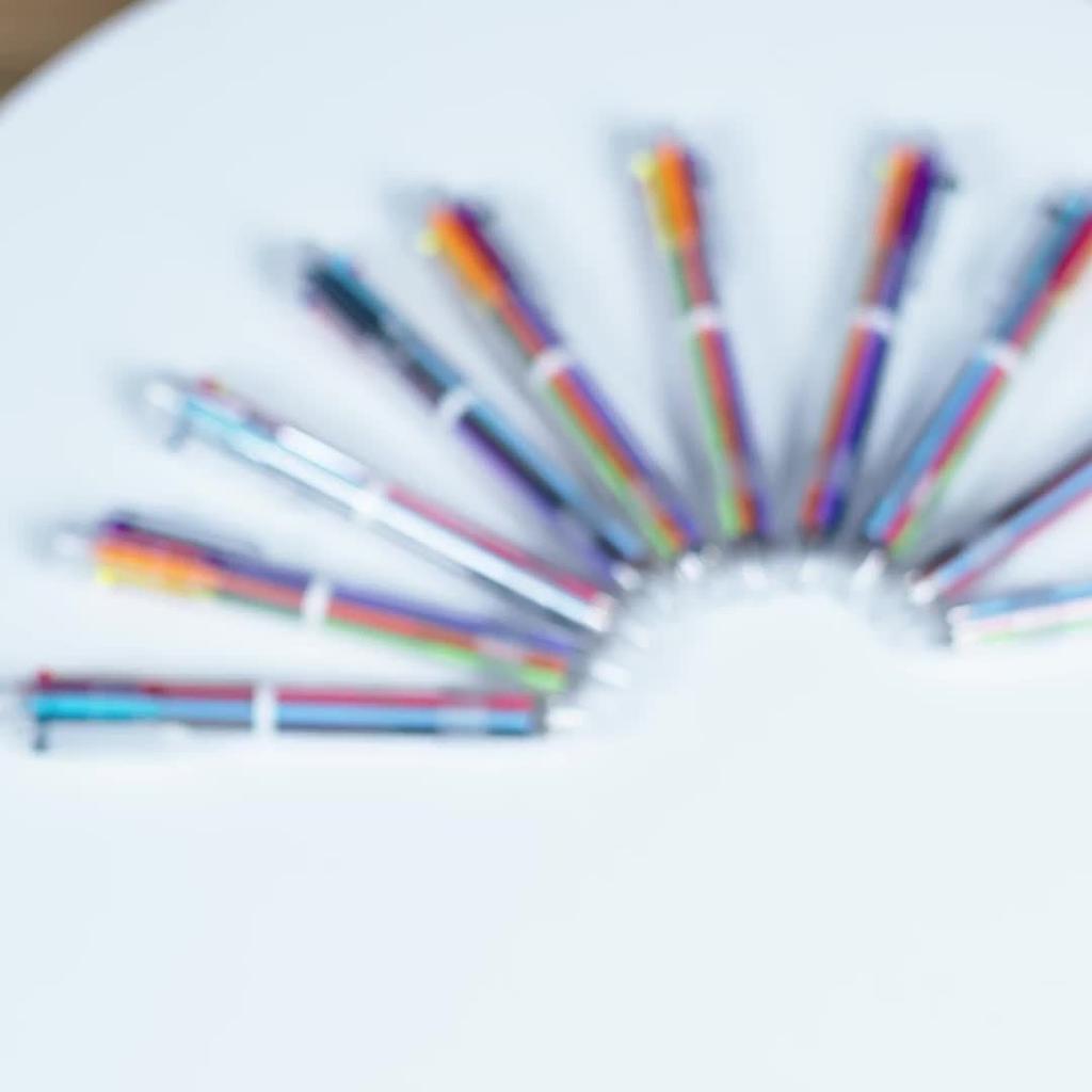 10/20pcs Vibrant 6 Colors Ballpoint Pens Smooth Rollerball Doodle Markers with Bullet Tips for Students & Prize Giveaways Pen Graduation