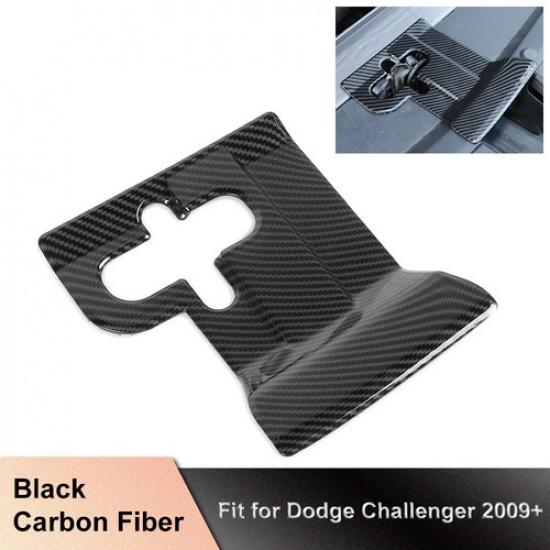 

Carbon Fiber Engine Hood Lock Bolt Protect Cover Trim For Dodge Challenger 09+