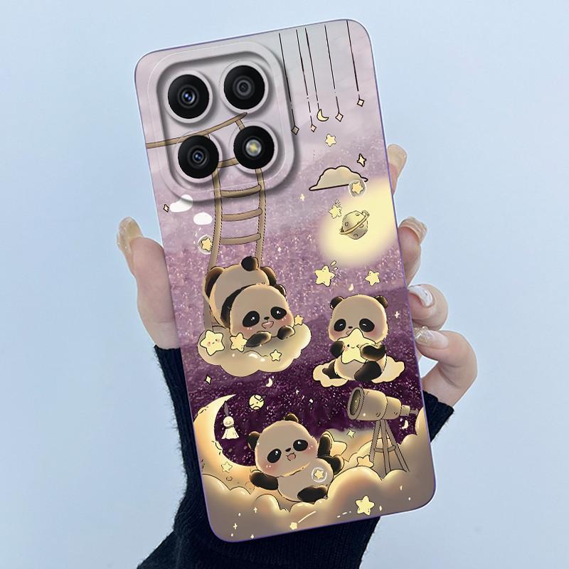 Hülle Für Honor X8a 4G X8b X8 4G Hülle Panda Süße Mädchen Katzen Flüssig Stoßfest Weicher Stoßfänger Für Honor X 8a X 8b Rückseite