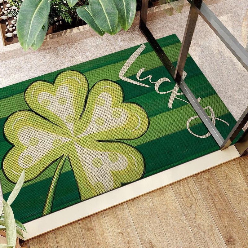 St. Patrick'S Day Floor Mat Household Bathroom Absorbent Mat Door Mat Non-Slip Foot Mat