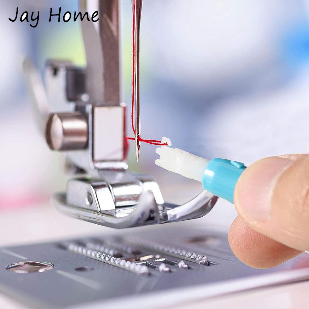 50Pcs Sewing Machine Needles and 2Pcs Automatic Needle Threader Needle Threading Tools for Home Sewing Machine Stitch Embroidery