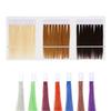 30 pièces Anneaux de Test Cheveux Cheveux Humains 20cm Mèches Colorées Anneau de Couleur Cheveux Extension Outils de Salon