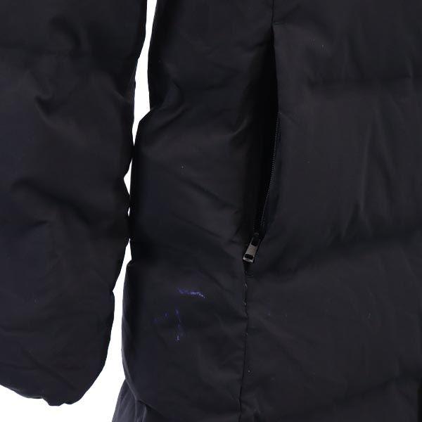 Uniqlo Sømløs Kort dunjakke L Marineblå hette Dame Brukt