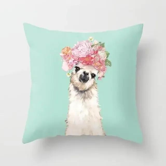 Cartoon Animal Unicorn Decoration Pillowcase Cushion Cover Home Giraffe Sofa Car Llama Alpaca Party