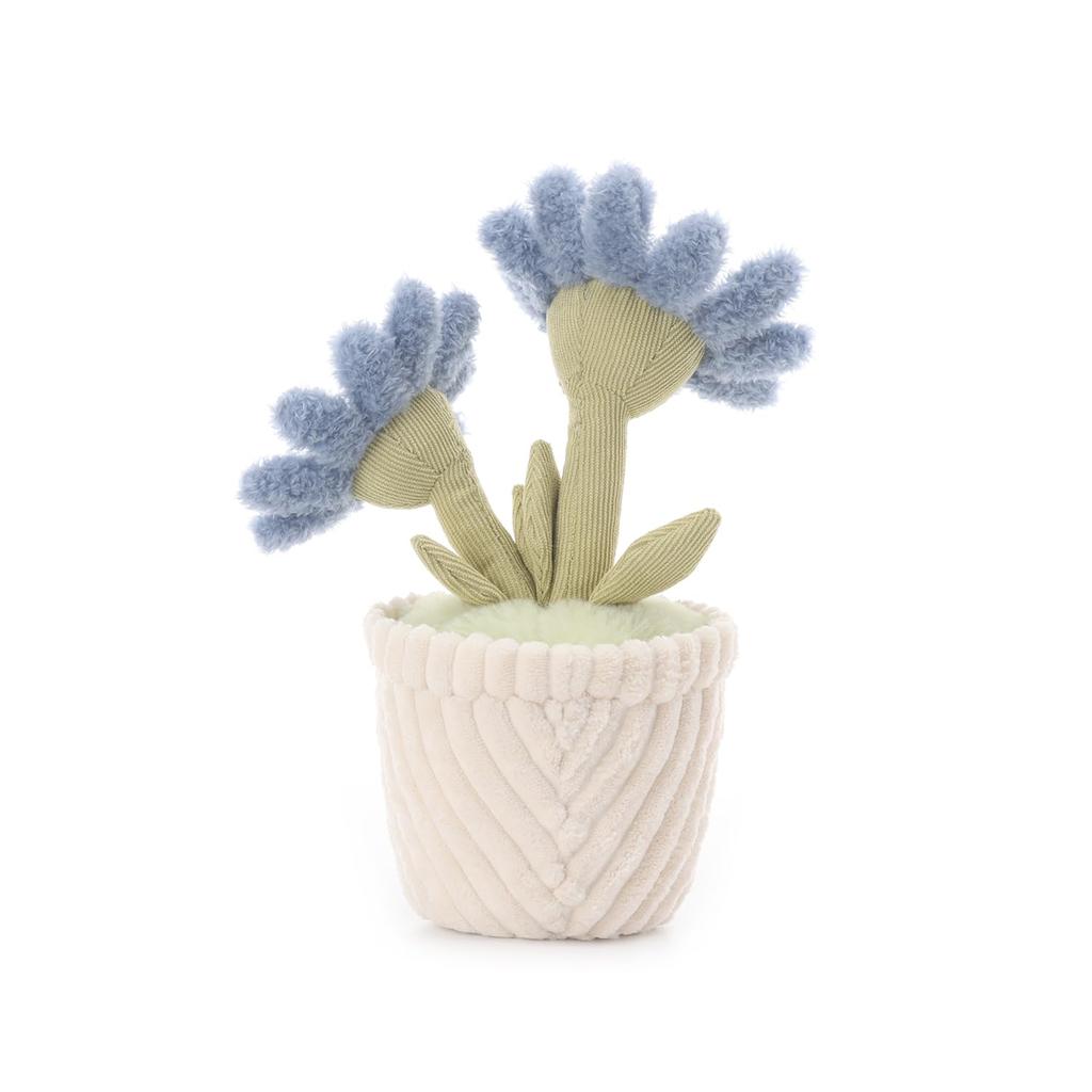 Apricot Lamb Navy Blue Potted Daisy Plush Toy, Soft, Cute, Fluffy Navy Blue Potted Daisy 25cm, Suitable for Boys and Girls