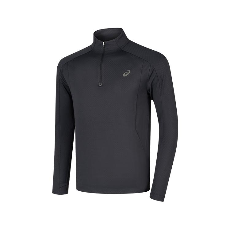 

Asics Logo Outdoor Casual Pullover Long Sleeve T-Shirt Men Tops Black 2011D211-001 M