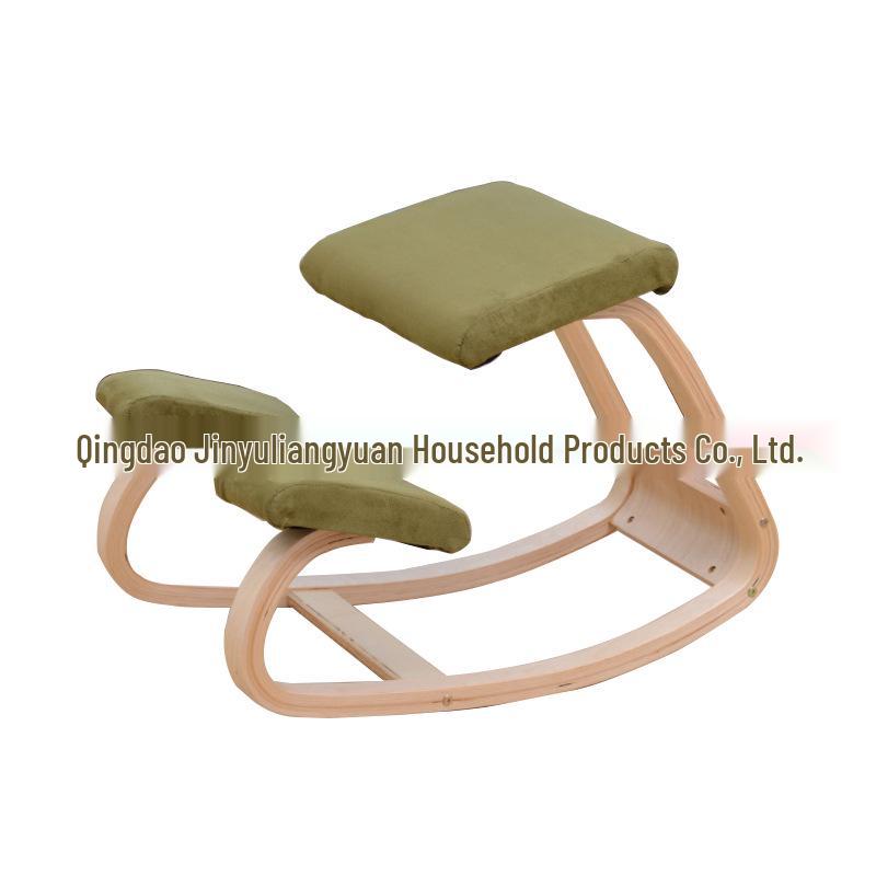 Ergonomic Wooden Kneeling Chair for Posture Correction