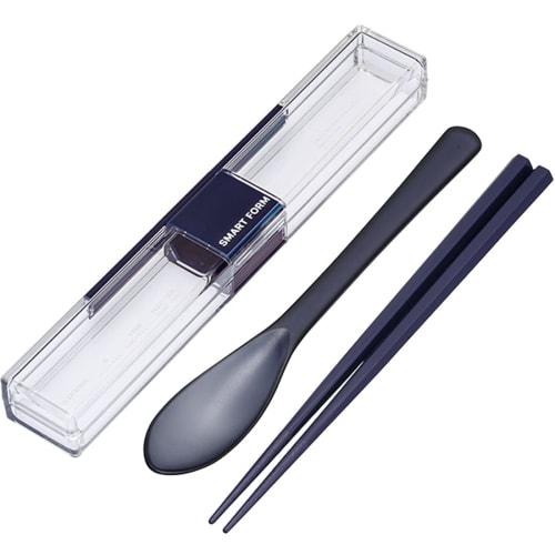 Iwasaki Kogyo Super Strong Case & Spoon Chopsticks, 19.5cm, H-601 NV
