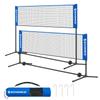 SONGMICS Portable Badminton 3m Adjustable Height with Carrying for Competitive Park or Backyard Play Net, Wide, (1.07m-1.55m), Bag, Training,