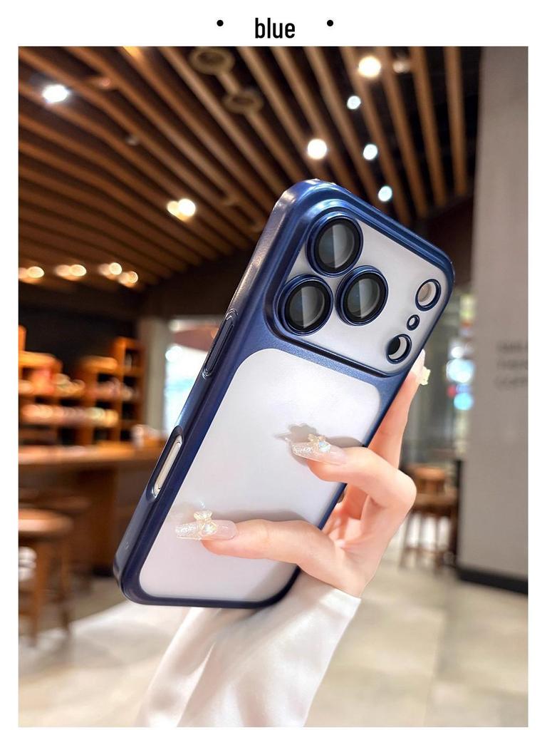 Electroplated Frosted Ultra-Thin Anti-Drop iPhone 17 Case with Lens Film