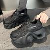 Leder-Plateau-Dad-Schuhe Frühherbst Neu Ultra-Leichte Laufschuhe Atmungsaktive Kleine Sneaker