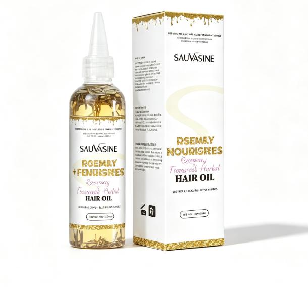 SAUVASINE Rosemary & Fenugreek Herbal Hair Oil Nourishing Scalp Strengthen Roots Anti-Hair Loss Essence