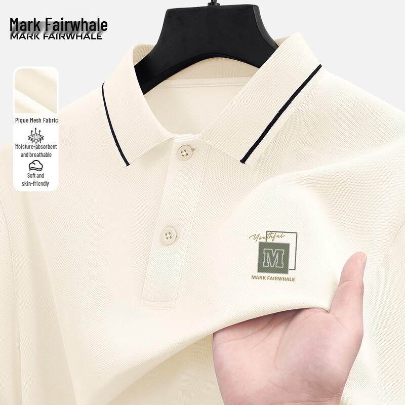 Mark Fairwhale Men s Loose Fit Short Sleeve Polo Shirt L