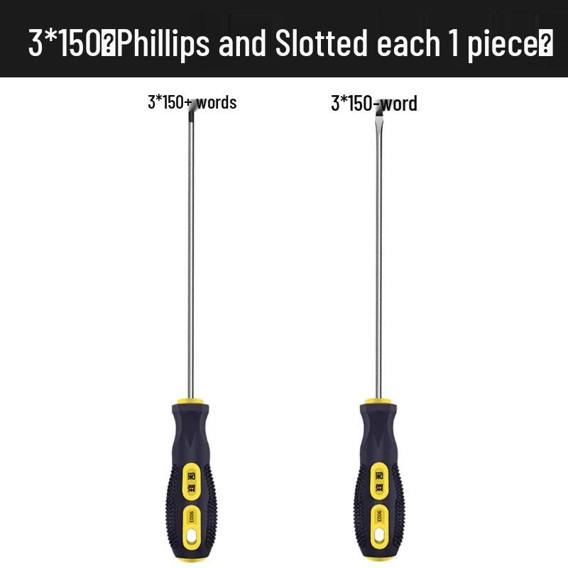 Przemysłowy Magnetyczny Zestaw Śrubokrętów Phillips i Płaskich - Zawiera Bardzo Twarde, Mocne i Małe Narzędzia