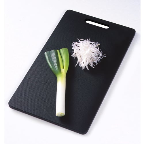 Tombow Cutting Board, Made in Japan, 37cm Wide x 22cm Deep x 1cm High, Antibacterial, Black, Shinki Synthetic
