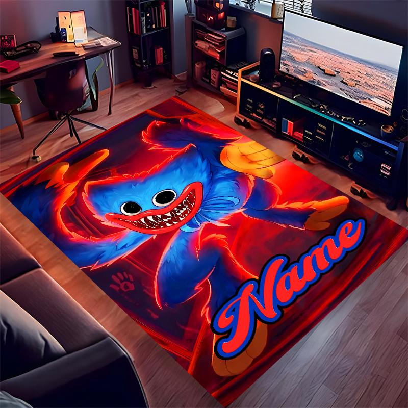 Custom Personalization Poppy Playtime Print Area Rug - Soft, Washable Non-Slip Indoor Mat,Living Room,Home&Office Decorative Rug
