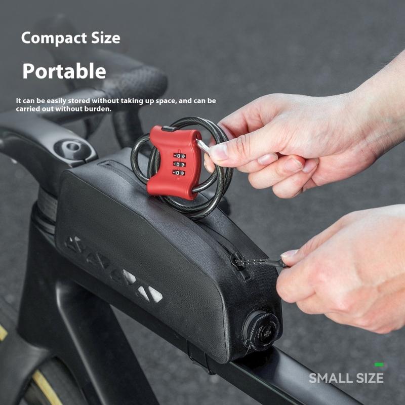 Anti Theft Steel Cable Lock For Motorcycle Helmets Bicycles Suitcases Flexible Cable Lock Travel Security