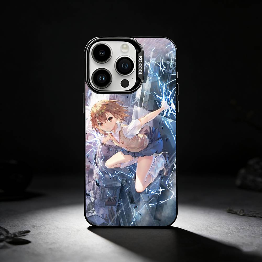 

Misaka Mikoto Phone Case For iPhone 17,16,15,14,13,12,11 Plus,Pro Max,XS,Colored silver phone case iPhone16pro