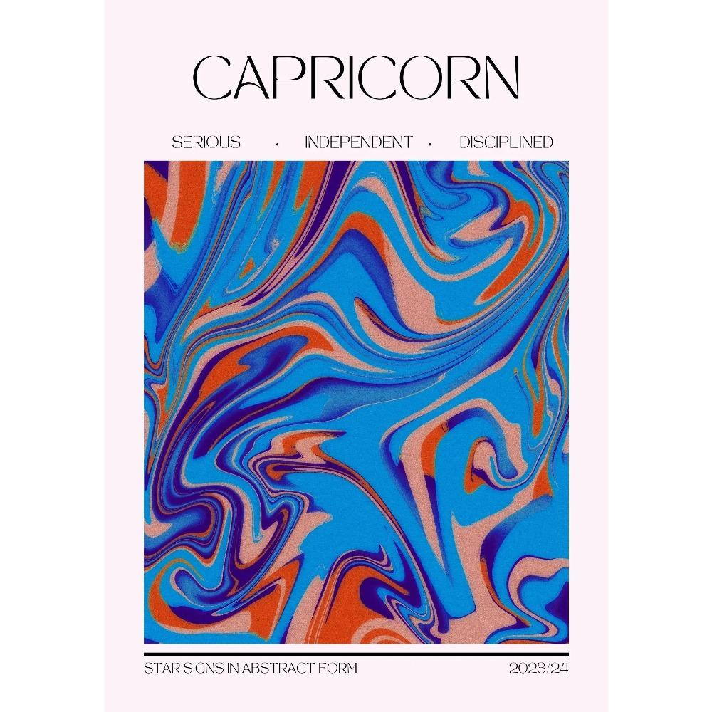 Unique Abstract Zodiac Posters Water Signs Astrology Gemini Prints Canvas Painting Spiritual Wall Art Pictures Home Room Decor