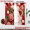 Set Of 2 Modern Flat Printing Jit Curtains Without Rod Candy Swirl Bliss Pattern Durable Polyester Fabric Curtain