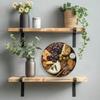 Metal Tin Sign Round Cheese Wall Decor Kitchen Home Retro Art