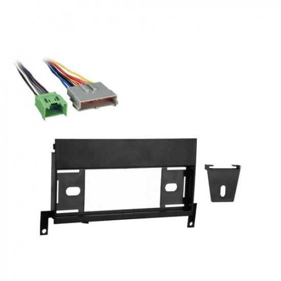 Fits Ford Expedition 97-98 Single DIN Stereo Harness Radio tall Dash Kit