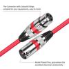 Cabo de Sinal de Áudio XLR Macho para Fêmea para Microfone de Mixer Cabo Balanceado