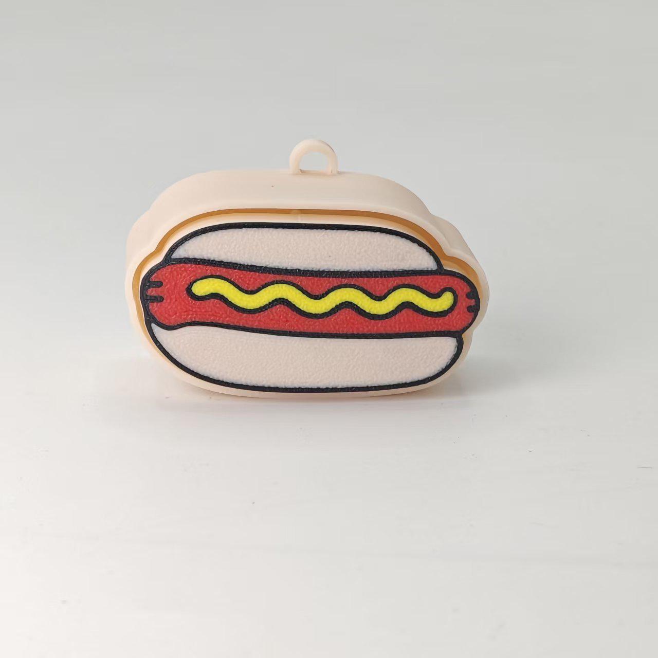 3D Printed Hamburger Keychain: Gourmet Food Simulation Decompression Toy & Gift Bag Pendant Without Keychain