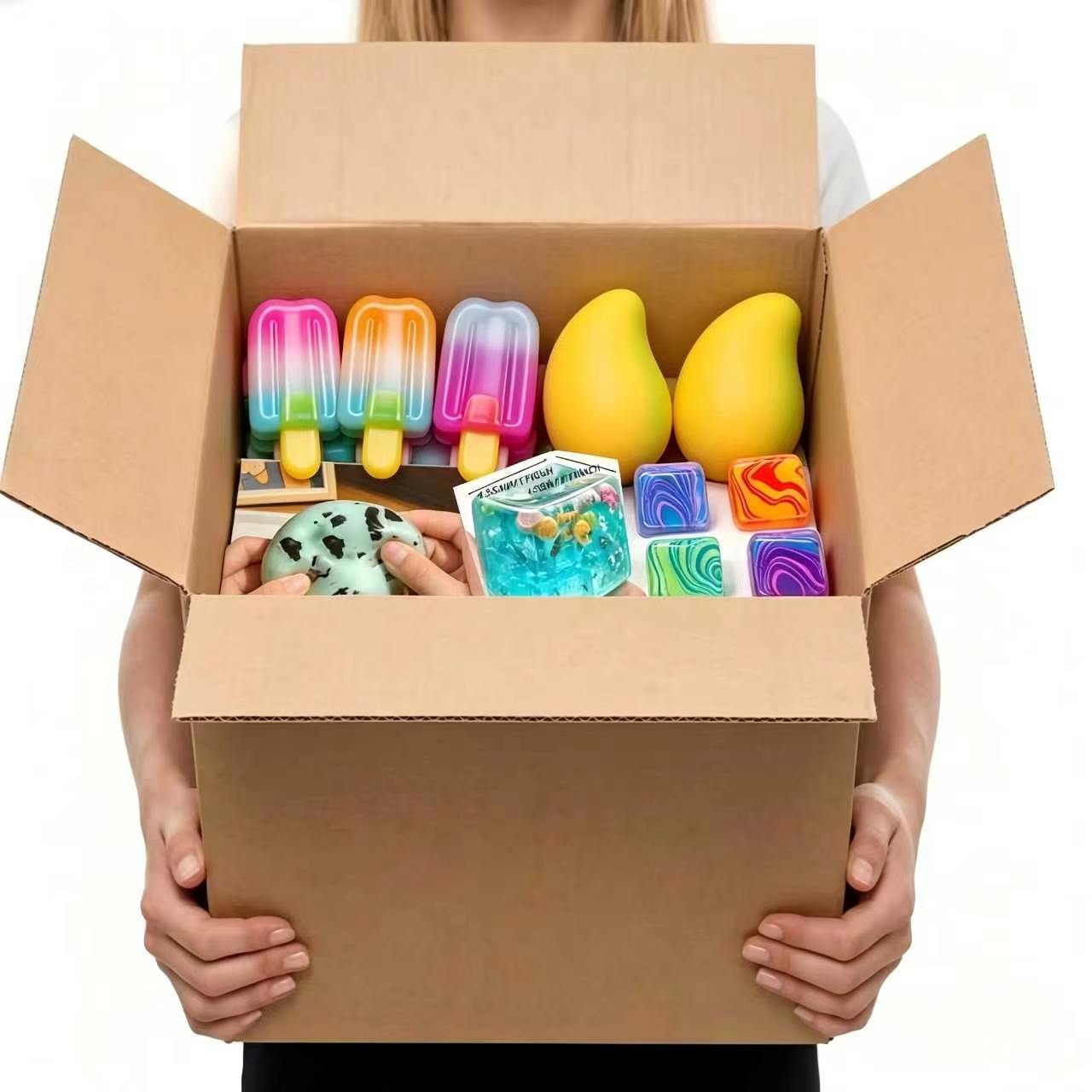 Bai Fen Bai Toys Sensory Squishy Blind Box Series, Random Cute Slow Rise Toy, Collectible Stress Ball Fidget, Surprise Gift