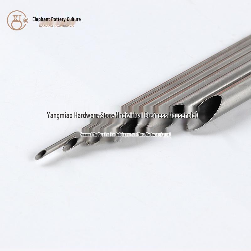 6-Piece Stainless Steel Round Ceramic Pottery Hole Punch Set for Teapot DIY