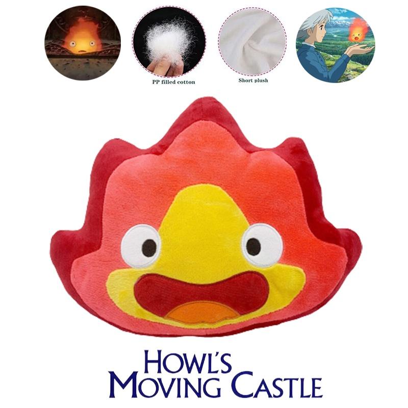 Cute Calcifer Plush Toy Soft Stuffed Fire Demon Doll For Kids' Xmas Or Birthday Present