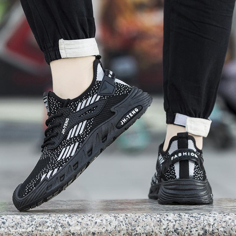 Fashion 2024 New Men's Mesh Breathable Versatile Casual Shoes Spring Autumn Outdoor Lightweight Shock Absorbing Running and Sports Shoes