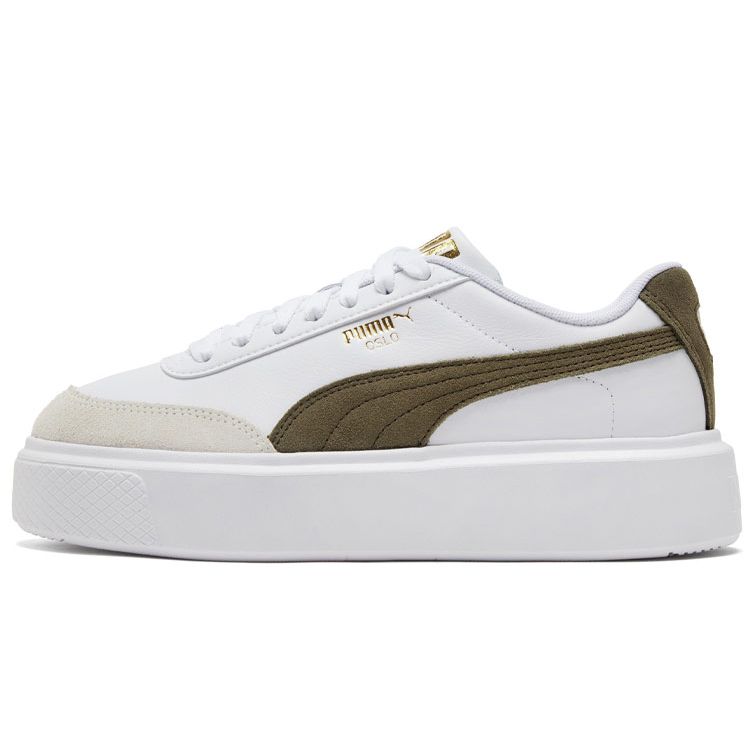 Puma Oslo Maya Archive Low Top Sneakers Women Sneakers White Green 375057-03