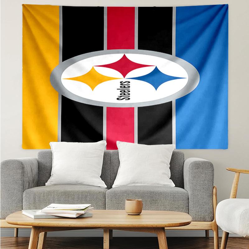 Pittsburgh Steelers  Tapestry Accessories Playroom Tapestry, for Bedroom,Livingroom, dormitory Room Wall Decor Fan Birthday Gifts