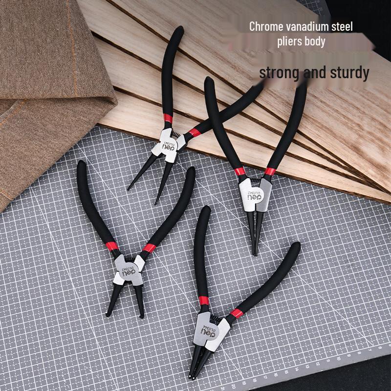 Deli 4-in-1 Circlip Plier Set