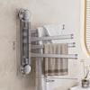 Modern Minimalist Plastic Rotating Towel Rack With Suction Cups For Bathroom Organization