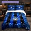 Atalanta FC Themed Bedding 3Pcs Duvet Cover Set Decorative Bed Linen For Teen Room Home Decoration