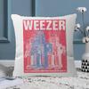 Weezer Music Band Office Cushion Pillowcase Car Cushion CoverXCM Lumbar Pillowcase Sofa Pillowcover